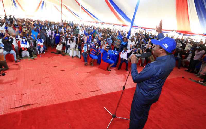 I won't step down for anyone in top race, Kalonzo declares