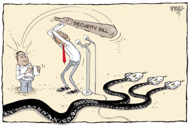 Cartoonists take on freedom and security