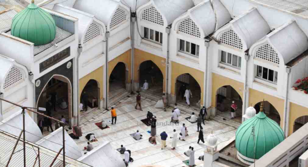 Muslim faithful thronged Jamia Mosque...