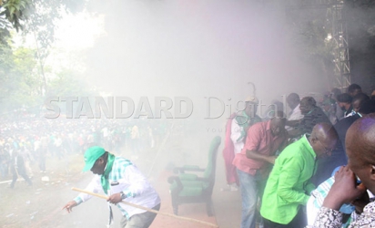Leaders scamper for safety as Ford Kenya, ODM supporters clash