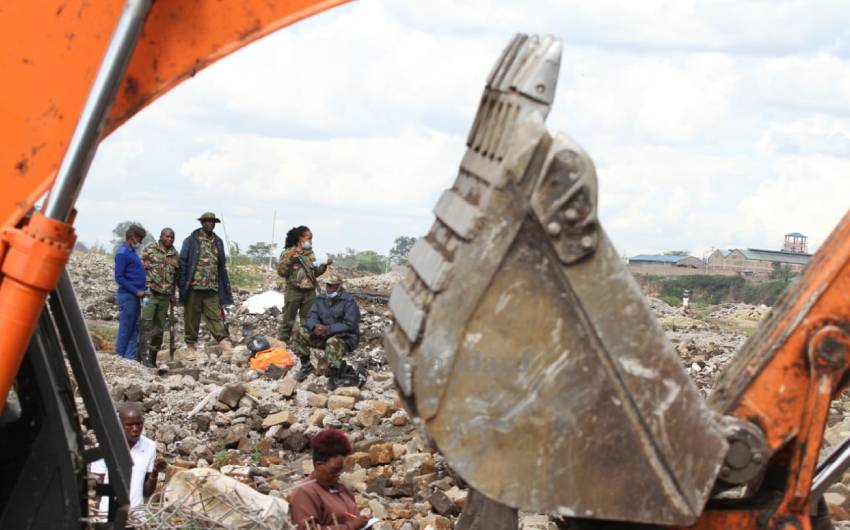 Exposed to the cold: Njiru quarry demolition