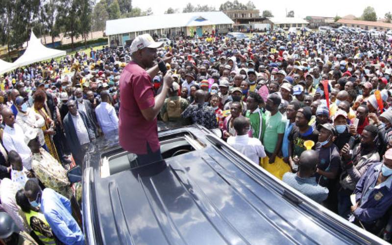 Mt Kenya is my stronghold, Ruto tells 2022 rivals
