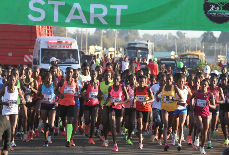 Numerous turns make Eldoret City Marathon course exciting : The standard Sports