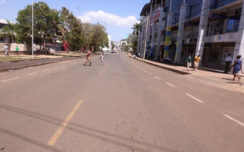 Why Kisumu CBD streets had no vehicles today - The Standard