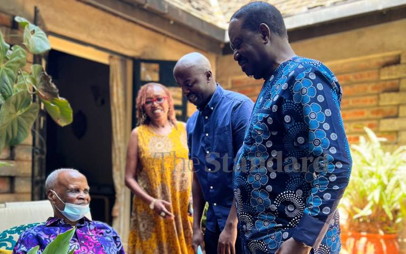 PHOTOS: Raila Odinga visits in-laws in Murang’a