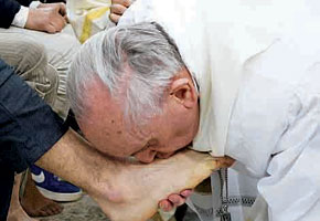 Kissing sick men, posing for selfies: Pope Francis marks one year in office