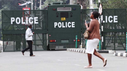 Premises a no-go zone as police cordon off court house