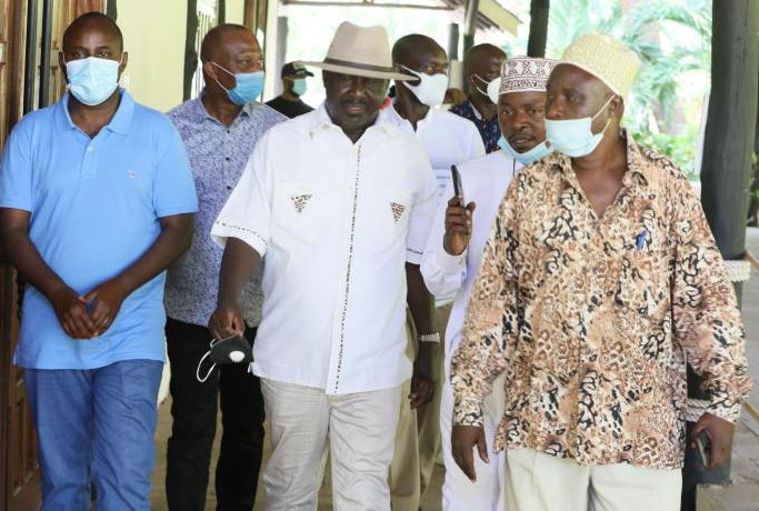 Raila return to Coast amid rising revolt