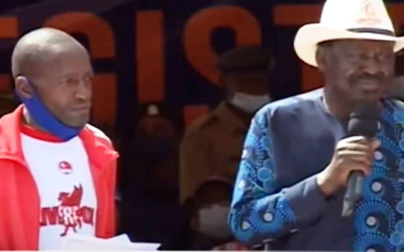 Raila reveals contents of letter passed to him by Thika man during Jan. 15 rally