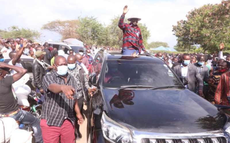 Raila takes a swipe at Ruto, says DP cannot be trusted