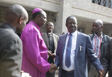 No way, Raila tells clergy on polls laws and planned demos