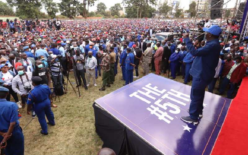 Raila's big show in Thika stirs up Mt Kenya region