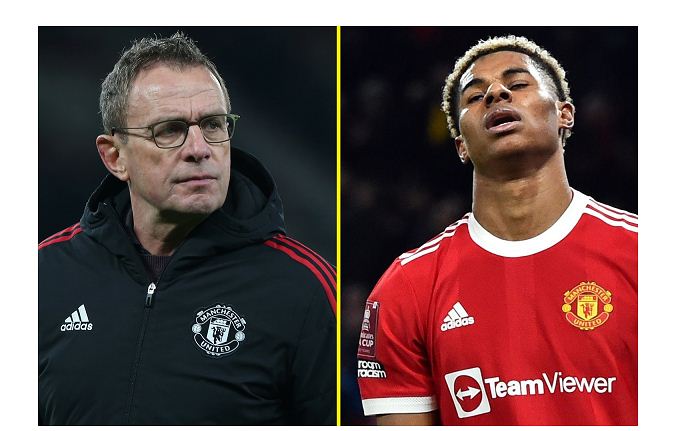 Rangnick breaks silence on reports that Rashford is unhappy with his lack of game time