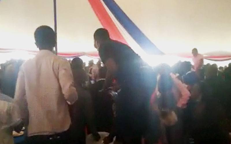 VIDEO: Snake disrupts Kalonzo Musyoka’s Yatta meeting