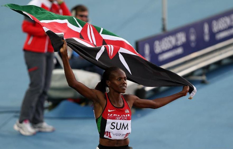 Commonwealth Games:  Eunice Jepkoech Sum wins gold in women's 800M 