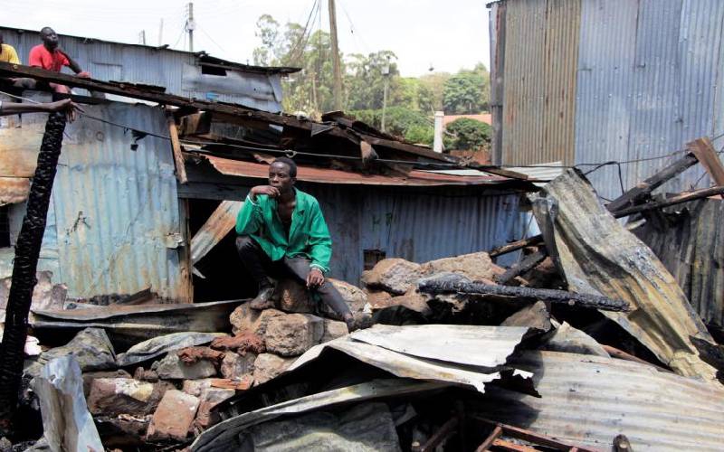 Over 200 residential homes in Kibarage slums go up in flames