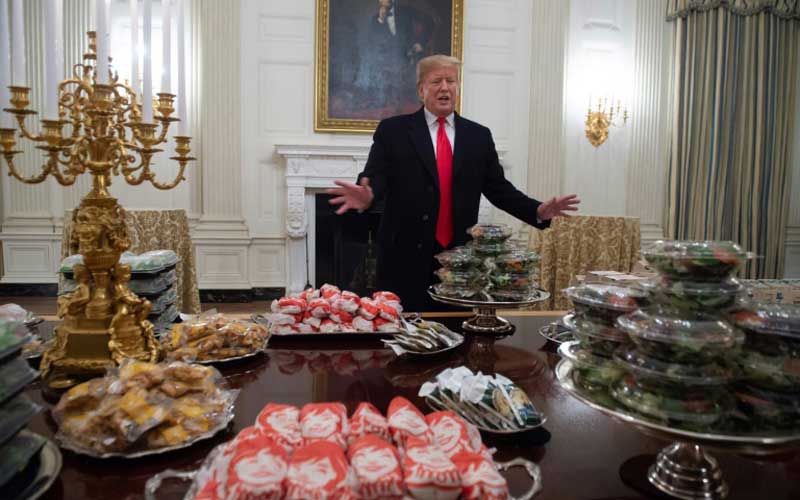 Fast-food fan Trump in 'very good health'