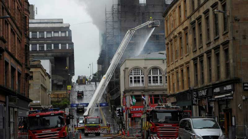 Glasgow fire guts one of world's top art schools, again