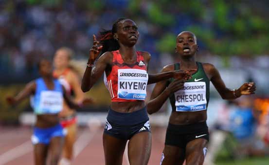 Kenyans shine in Rome: Kiyeng, Cheruiyot and Kipruto triumph at the fourth IAAF Diamond League meeting