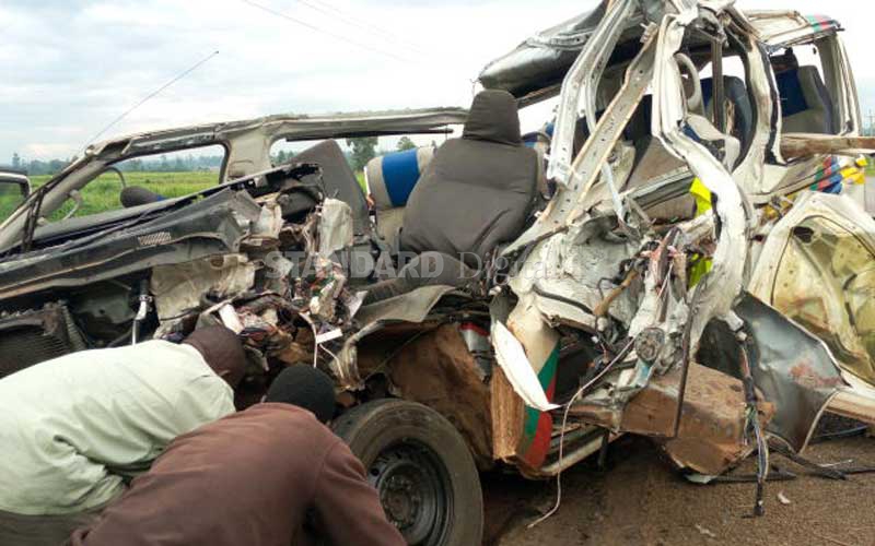 Matatu crashes leave 14 dead and scores injured