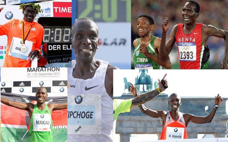 Meet Kenya’s past world marathon record holders