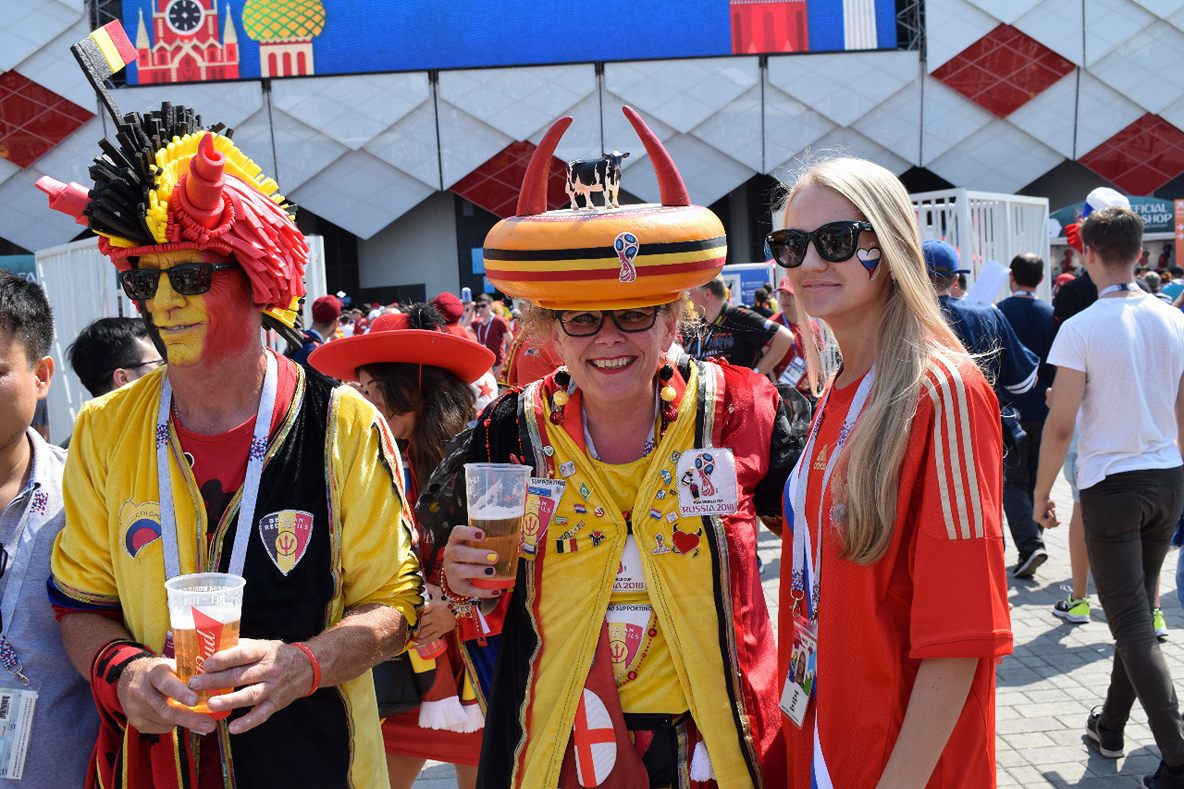 PHOTOS: Game Yetu in Russia as Belgium take on Tunisia