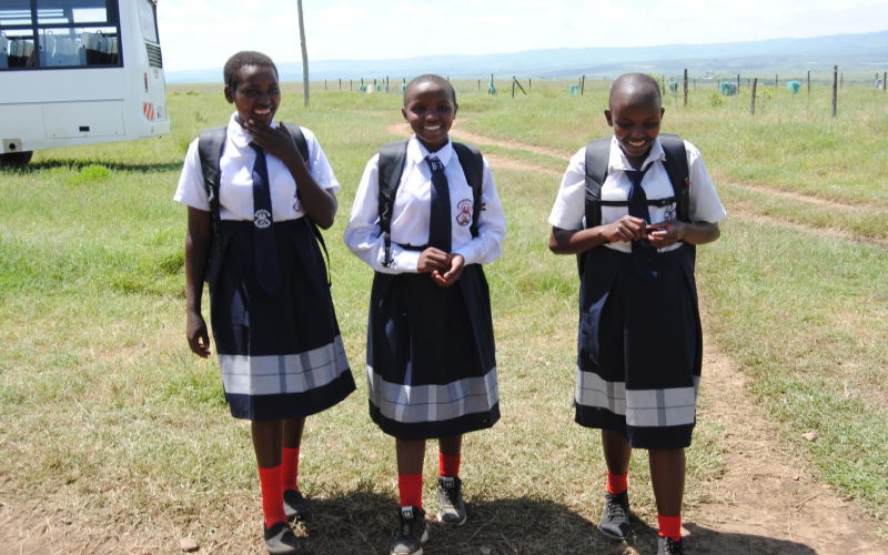 Three girls rescued from early marriage get scholarship from SGR firm