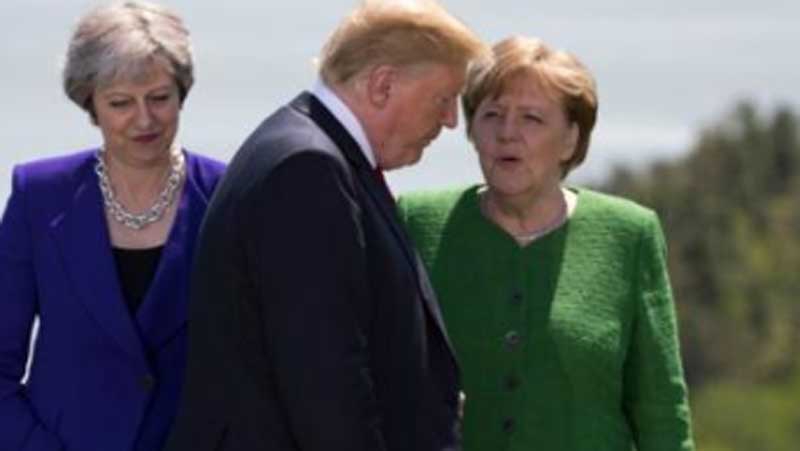 Trump isolated on first day of G7 summit