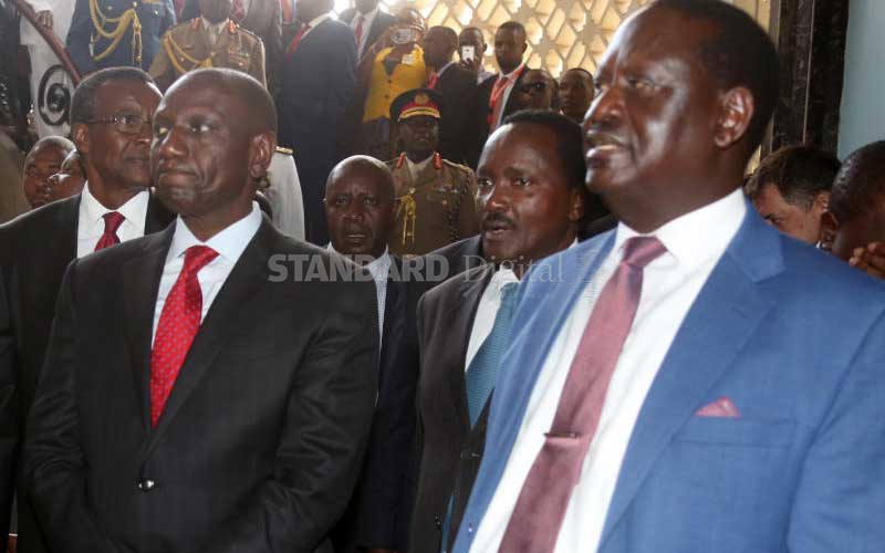 Uhuru and Raila are both fair game for Ruto in Kibra mini-poll