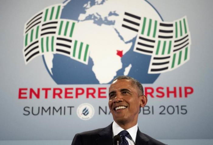 Uhuru, Obama adopt humour to break ice at GES opening