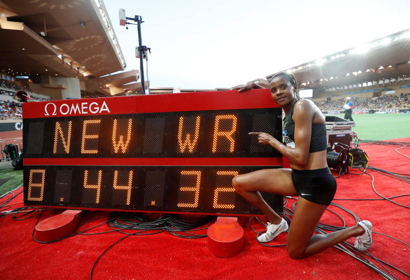 Beatrice Chepkoech breaks steeple chase World Record