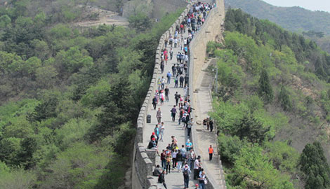 'Only climbing the Great Wall makes one a true Chinese'