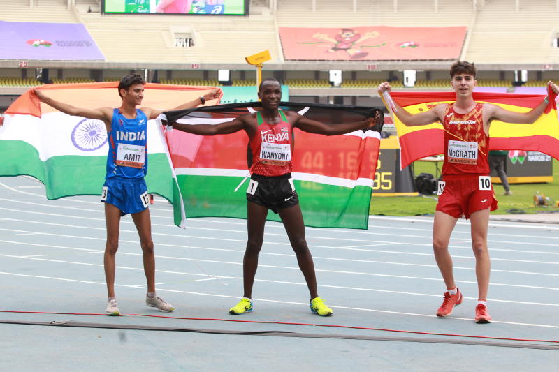 Ambitious Wanyonyi claims historic race walk gold for Kenya 