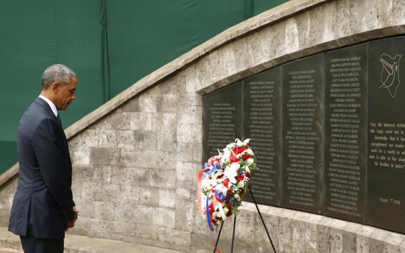 Barack Obama at Memorial Park, July 25, 2015.