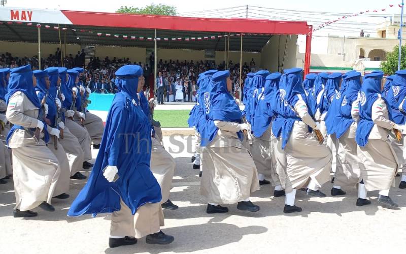 Somaliland's all-female regiment.