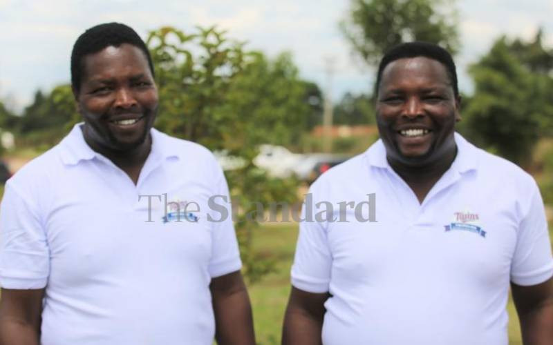 Philip Yego (left) and Elphas Yego.
