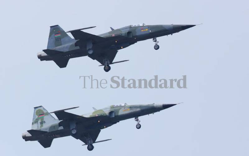 Kenya's premier stealth fighter jets on display.