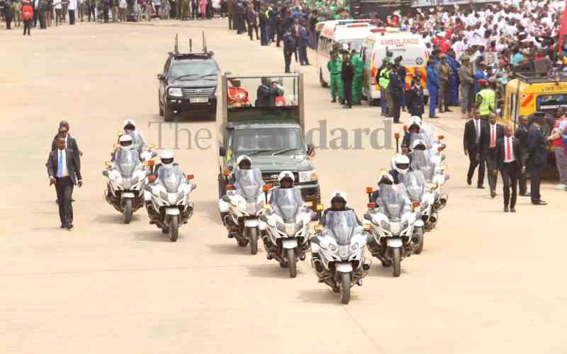 President William Ruto arrives
