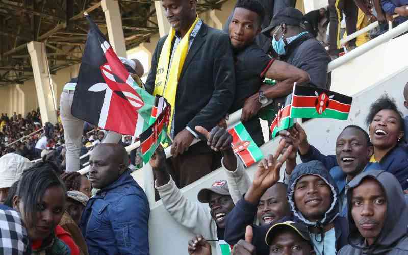 A section of wananchi at MISC, Kasarani.