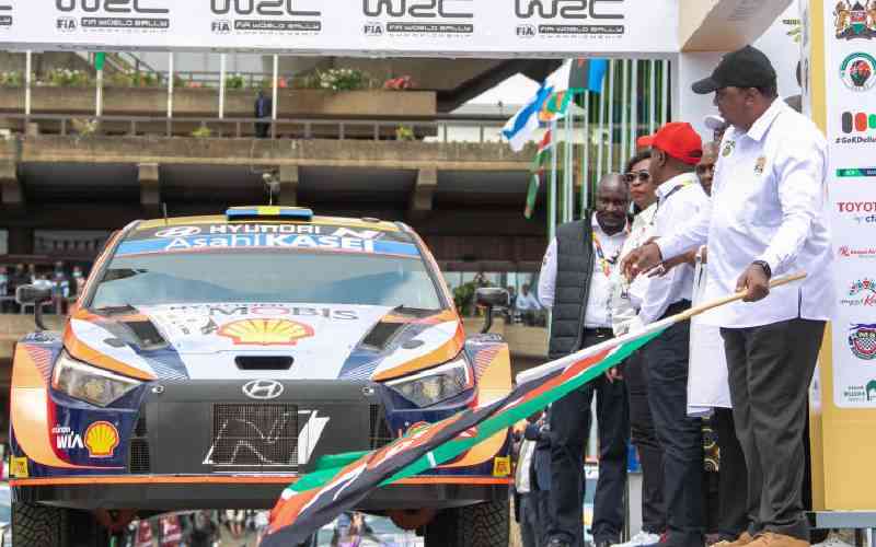 President Uhuru Kenyatta flags off the 2022 WRC.