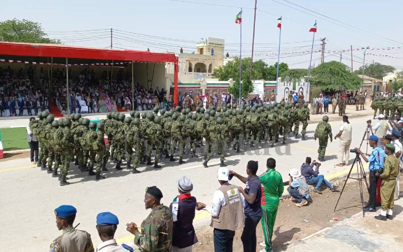 Somaliland Independence Day parade.