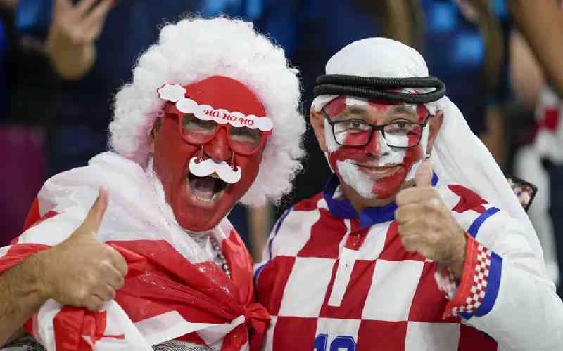 Croatia and Canada fans cheer - Group F match