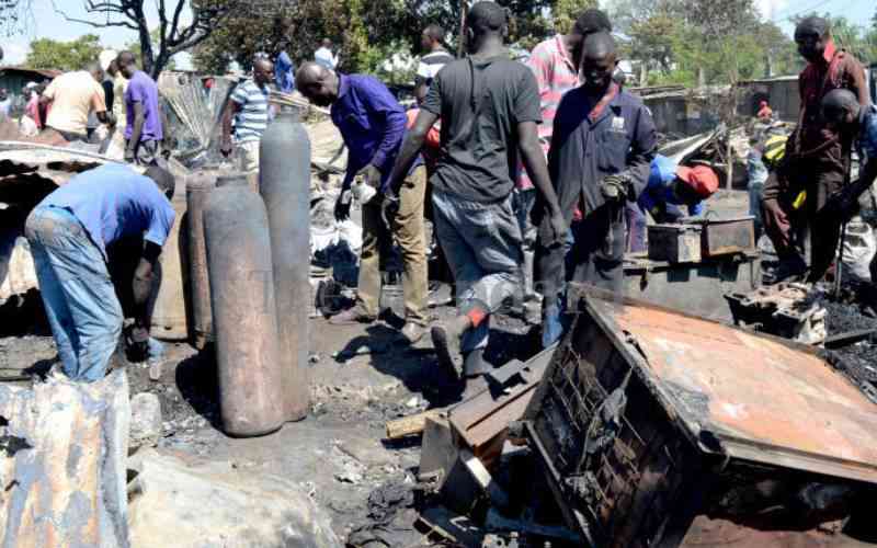 Fire guts stalls, vehicles in Kisumu