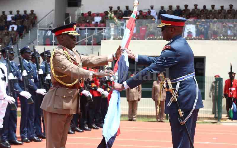 Change of Guard: Kibochi hands over to Francis Ogolla