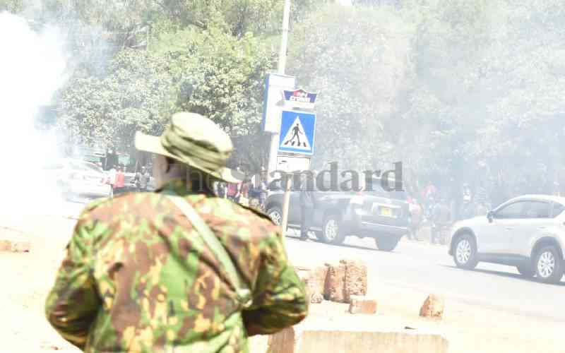 Police clash with ex-Mungiki leader's supporters at DCI headquarters