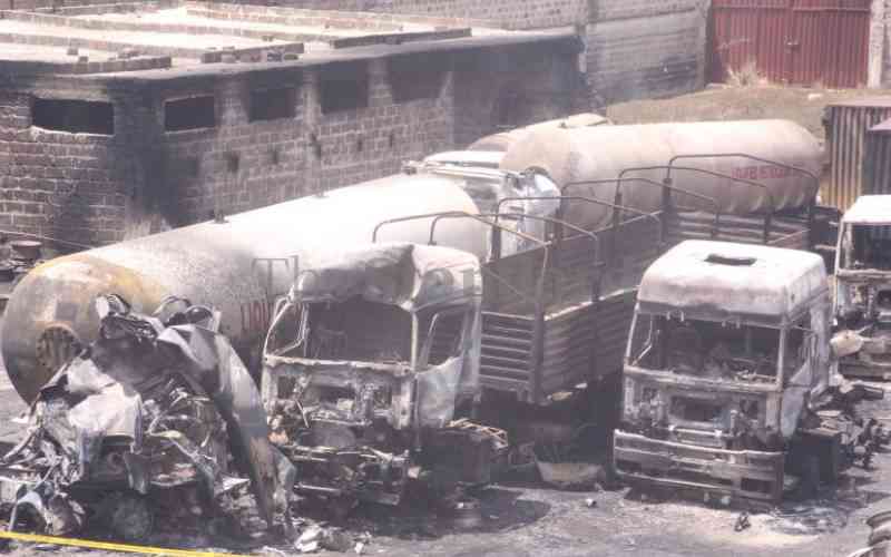 The aftermath of Embakasi gas explosion