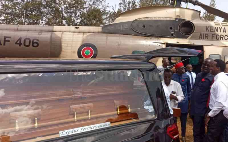 Prof George Magoha's body arrives in Yala ahead of burial