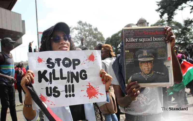 PICTURES: Justice for Ojwang protests overshadow budget reading