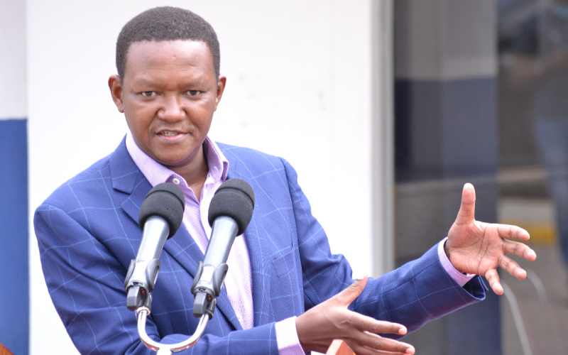 Alfred Mutua pledges couple loans as he launches manifesto