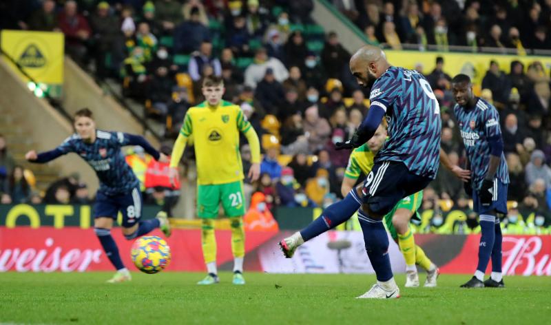 Arsenal cement top four spot with 5-0 win at Norwich